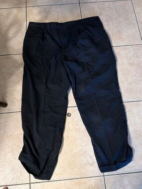 Adolfo black dress pants size 42” inseam 30” polyester and rayon